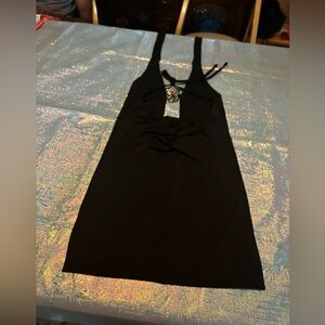 Elegant Black Sleeveless Dress‎